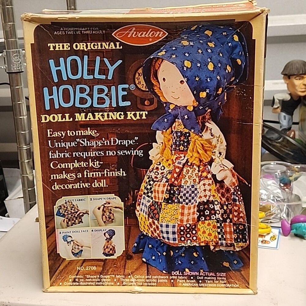 Vintage 1976 The Original Holly Hobbie Doll Making Kit Avalon NIB NOS 70s Craft